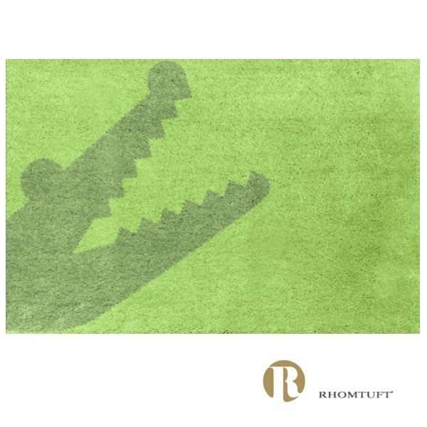 Dywanik łazienkowy Rhomtuft - Croc - zielony