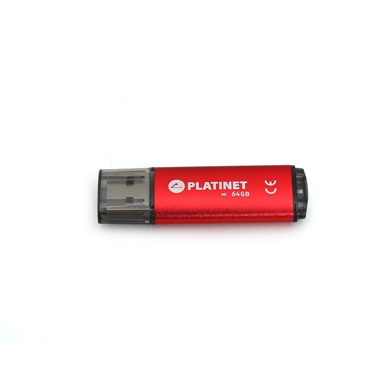 Pamięć USB-A 64GB PLATINET X-DEPO USB 2.0 czerwony (43612)