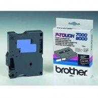 Brother oryginalna taśma do drukarek etykiet, Brother, TX-335, biały druk/czarny podkład, laminowane, 8m, 12mm