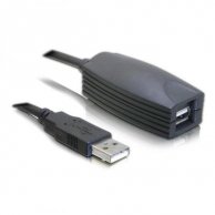 USB kabel (2.0), A-A, M/F, 12m, aktywne rozszerzenie, No Name