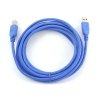 Kabel GEMBIRD CCP-USB3-AMBM-10 (USB 3.0 M - USB 3.0 Typu B M; 3m; kolor niebieski)