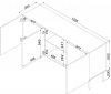 Komoda ISLA 150,5x40x75 kaszmir mat