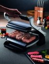 Grill Tefal OptiGrill GC712D34 (stołowy-zamknięty; 2000W; kolor inox) (WYPRZEDAŻ)