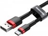 KABEL USB-A / USB-C Baseus Cafule CATKLF-U91 300cm 2A QC 3.0 CZARNO-CZERWONY W OPLOCIE