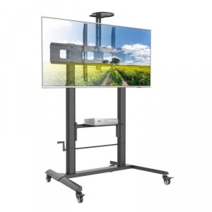 Stojak mobilny Techly do tablicy interaktywnej 52-110, 120kg z półką