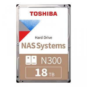 Dysk Toshiba N300 HDWG51JUZSVA 18TB 3,5 7200 512MB SATA III NAS BULK