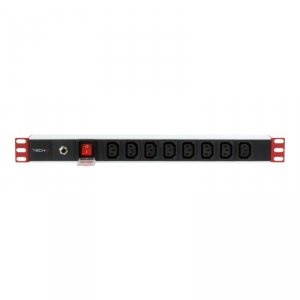 Listwa zasilająca Techly Rackowa 1U  4 8xC13 2m