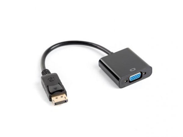 Kabel adapter Lanberg AD-0002-BK Displayport 1.1(M) -&gt; VGA 15 Pin (F) czarny