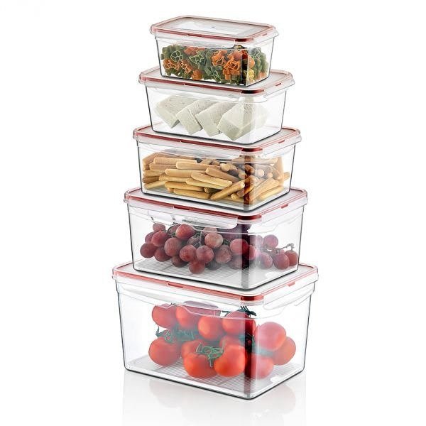 Pojemnik plastikowy prostokątny SAVER BOX 400ml – z przegródkami