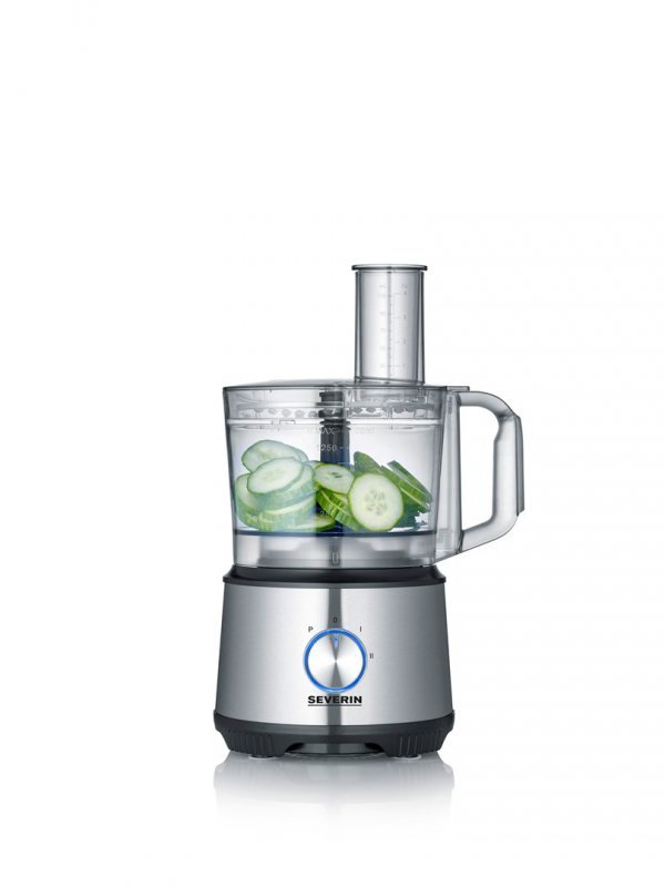 SEVERIN MULTI ROBOT KUCHENNY INOX, SZKLANY MIKSER KIELICHOWY 1,5 L, MŁYNEK 140 ML, POJEMNIK ROBOCZY 1,5 L, MOC 1200W KM3892