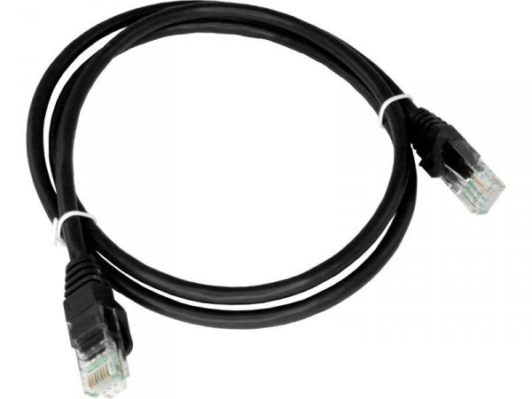 Alantec-Patch-cord U/UTP kat.5e PVC 0.25m czarny