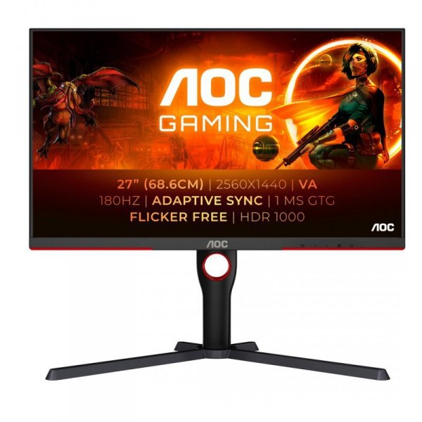 MONITOR AOC LED 27&quot; Q27G3XMN/BK 180Hz