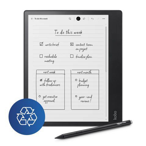 Ebook Kobo Elipsa 2E 10,3&quot; 32GB Wi-Fi Black