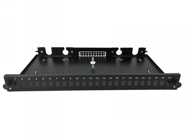Alantec Przełącznica światłowodowa 24xSC simplex / 24xLC duplex 19&quot; 1U z płytą czołową oraz akcesoriami montażowymi (dławik