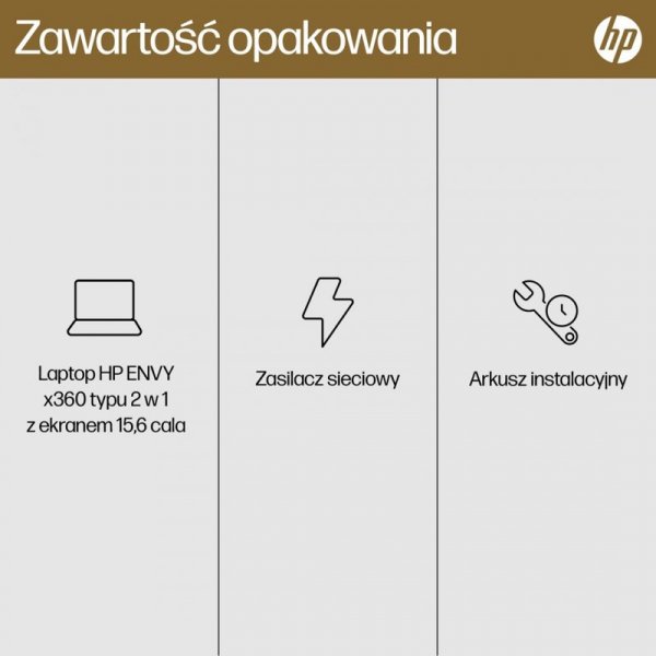 HP Envy 15-FH0023DX Ryzen 7 7730U 15.6&quot;FHD Touch 16GB SSD512 BT BLKB x360 Win11 Nightfall Black (REPACK) 2Y (WYPRZEDAŻ)