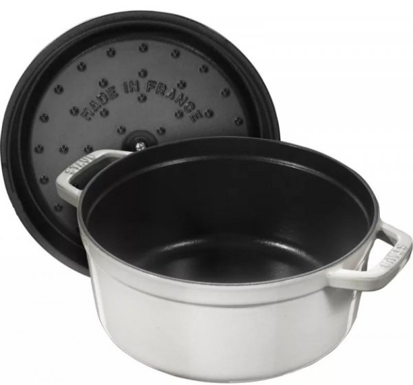 Garnek żeliwny okrągły STAUB 40501-409-0 - biała trufla 1.7 ltr (WYPRZEDAŻ)