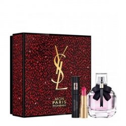 Yves Saint Laurent Mon Paris Zestaw - EDP 50 ml + Mascara 2 ml + Pomadka 1.3 g
