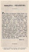 Mayer Józef - Wydania ulotne Modlitwy pielgrzyma i Litanii pielgrzymskiej Adama Mickiewicza