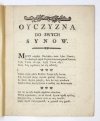 OYCZYZNA do swych synów.
