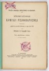 SPRAWOZDANIE Komisji Fizjograficznej obejmujące pogląd na czynności [...] oraz materyały do fizyografji kraju. Kraków. PAU. 8. brosz. Dublety bibliot. (skasowane piecz.).T. 57. 1923