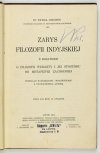 [INDIE] DEUSSEN Paweł - Zarys filozofii indyjskiej z dodatkiem o filozofii Wedanty  i jej stosunku do metafizyki zachodniej. Przekład rozszerzony objaśnieniami z upoważnienia autora