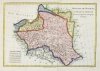 [POLSKA]. Royaume de Pologne, et Duché de Lithuanie. Miedzioryt kolorowany form. 23,3x34,4 cm