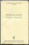 XI Ogólnopolski Festiwal Poezji Łódź 1976. Przesłanie poetyckie