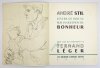 STIL André - Levers de rideau sur la question du bonheur. Avec des illustrations de Fernand Léger. [ilustracje Fernanda Légera]