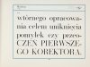 WZORY pism Drukarni Dziełowej  1952