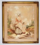 NAKIELSKI Teodor 1822-1895) - Przechadzka z pieskiem.