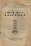 Kwieciński Karol - Dochodzenie należności z tytułu układów konwersyjnych.