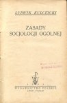 Kulczycki Ludwik - Zasady socjologii ogólnej