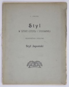 Libonis L.-Styl w sztuce czystej i stosowanej 1-3