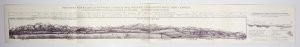 [TATRY]. Panorama Tatr Bielskich, Wysokich i Niskich, oraz przekrój geologiczny przez Tatry i Karpaty. Litografia na ark. 12,9x100,3 cm