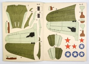 MAŁY Modelarz. Miesięcznik Ligi Obrony Kraju dla młodzieży.  Nr 6/1985: Samolot myśliwski Bell P-39 Airacobra.