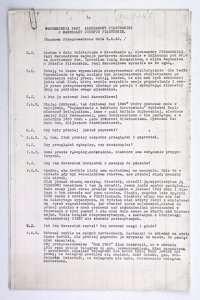 [PIŁSUDSKI Józef]. Kserokopia maszynopisu Wspomnienia Pani Aleksandry Piłsudskiej o Marszałku Józefie Piłsudskim. (Rozmowa przeprowadzona dnia 5. 6. 42).
