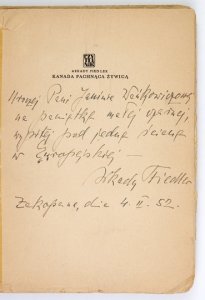 FIEDLER Arkady - Kanada pachnąca żywicą.