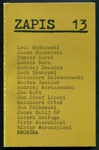 Zapis: poezja, proza, eseje, kronika. [R. 4], nr 13: I 1980.