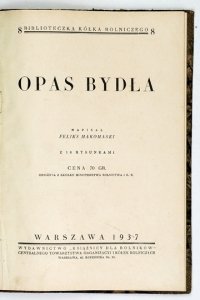 MAKOMASKI Feliks - Opas bydła. Z 10 rysunkami.