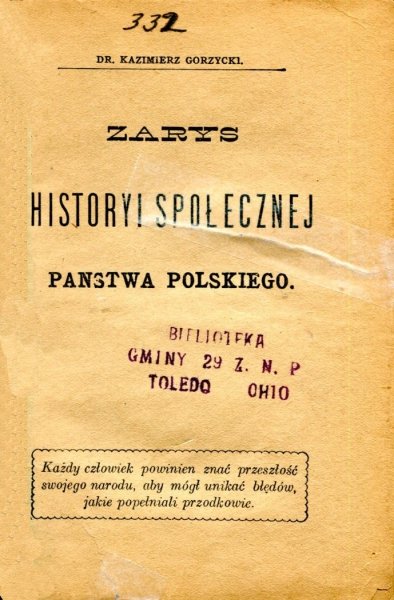 Gorzycki Kazimierz - Zarys historyi społecznej państwa polskiego