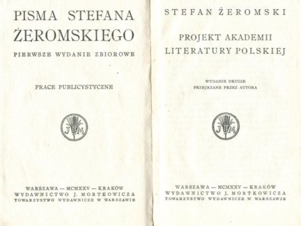 Żeromski Stefan - Projekt Akademii Literatury Polskiej.