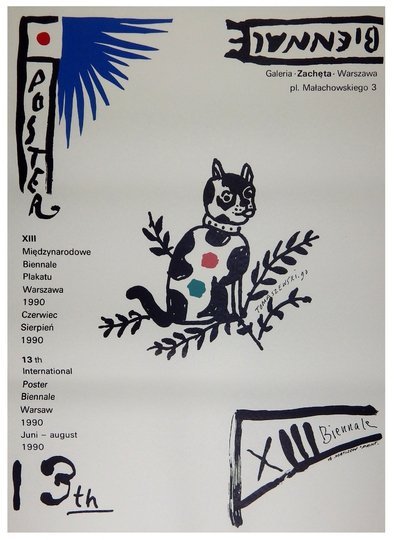 TOMASZEWSKI Henryk - XIII Międzynarodowe Biennale Plakatu, Warszawa 1990.