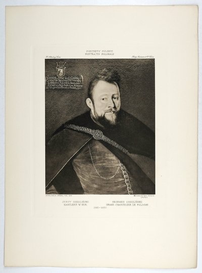 [OSSOLIŃSKI Jerzy]. Jerzy Ossoliński kanclerz w. koronny - heliograwiura na ark. 38x28 cm