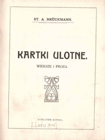 Renstrom Stanisława - Kartki ulotne. Wiersze i proza.