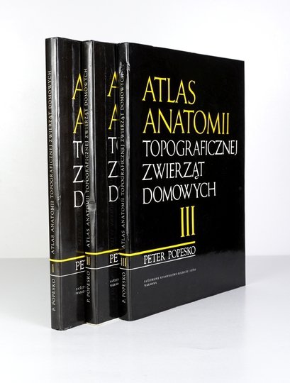 POPESKO Peter - Atlas anatomii topograficznej zwierząt domowych. T. 1-3