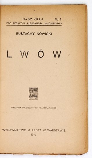 NOWICKI Eustachy - Lwów.