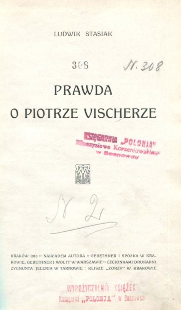 Stasiak  Ludwik - Prawda o Piotrze Vischerze