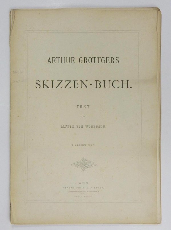 [Grottger Artur] Szkice Artura Grottgera. Tekst Alfred von Wurzbach [teka niekompletna]