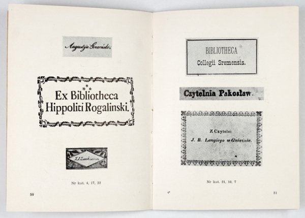 MICHAŁOWSKI Przemysław - Ekslibrisy wielkopolskie. Katalog wystawy oprac. ...