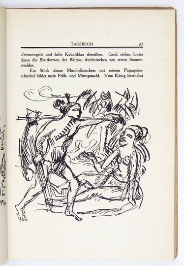 ALMANACH auf das Jahr 1919. [Z drzeworytem Maxa Pechsteina, litografią Louisa Corintha i Richarda Janthura]
